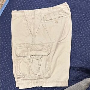 Sonoma Tan Cargo Shorts Relaxed Fit Cotton Twill